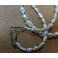 Бусы, речной жемчуг. СССР. 40 см