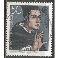 ФРГ. Марка по программе "Европа". А.Магнус. Писатель. 1980г. Mi#1049.
