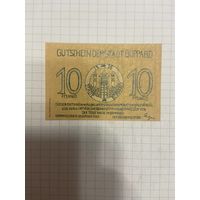 10 пфенингов (нотгельды) г. Германия.-1412