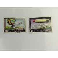 Марки  Дирижабль  Монголия    1977   2 шт. -  1,00 руб.