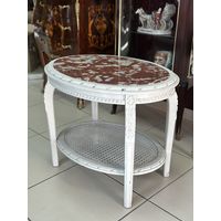 Столик журнальный с мраморной столешницей