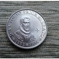 Werty71 Португалия 100 эскудо 1995 400 лет со дня смерти приора Антонио из Крату Блеск