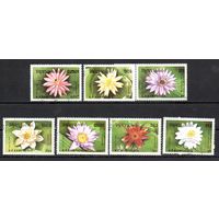 Цветы Кампучия 1989 год серия из 7 марок