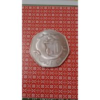 Гамбия 1 даласи1987 крокодил