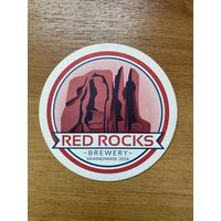 Подставка под пиво пивоварни "Red Rocks" /Красноярск, Россия/