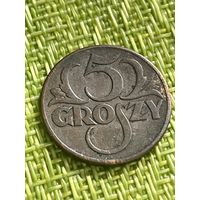 Польша 5 грош 1939 г