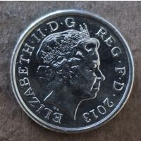 Великобритания 5 пенсов, 2013 г., КМ# 1109d