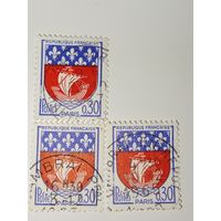 Франция год 1965 год Стандарт герб Парижа