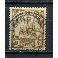 Германские колонии - Цзяо-Чжоу - 1901 - Яхта Гогенцоллерн 3Pf - [Mi.5] - 1 марка. Гашеная.  (LOT Gu3)-T3P53