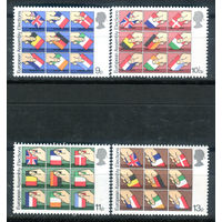 Великобритания - 1979г. - первая прямая телефонная связь с европейским парламентом - 4 марки - полная серия, MNH [Mi 789-792]. #3-GB-Z-1-9