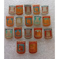 Значки. Города Украины. УССР. Древние крепости и замки. Цена указывается за один значок. #-IV-1