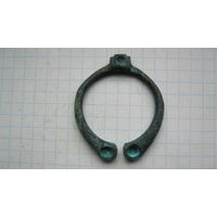 Застежка древняя. Бронза, литье.