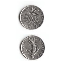 1/2 франка Франция 1968 год