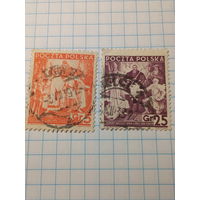 Марка  Польша 1938