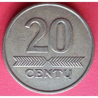 Литва 20 центов 2008