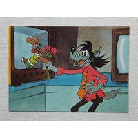 Котеночкин Русаков мультяшки  1985  10х15 см