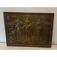 Панно Три Богатыря металл СССР