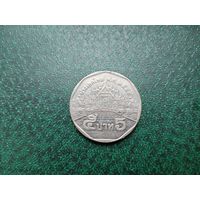 5 бат Таиланд.