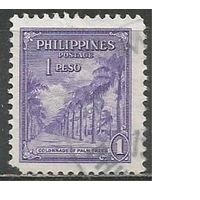 Филиппины. Пальмовая аллея. 1947г. Mi#468.