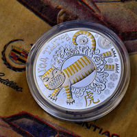 "Год Тыгра" ("Год Тигра"). Китайский календарь. 20 рублей. Серебро. 2021 год.