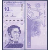 Венесуэла, 10 боливаров 2021 г., P-W116 (B, генерал Симон Боливар), UNC