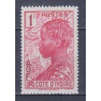 [1993] Французские колонии. Кот д'Ивуар 1936. Культура и быт.Женская прическа.1с. БЕЗ КЛЕЯ.
