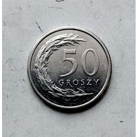 50 грошей 2016 года Польша. Третья Республика. Красивая монета!