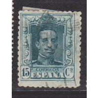 Известные  Люди Личности король Альфонсо XIII Испания 1922 год лот 12 синий номер B172015