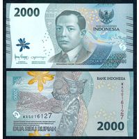 Индонезия 2000 рупий 2022 год, UNC