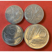 Италия 4 монеты