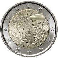 2 евро 2022 Италия 35 лет программы Erasmus UNC из ролла