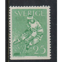 Швеция 1963 Чемпионат мира по хоккею Швеция Хоккеист #502Du*