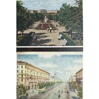 Открытка Минск Парк 30 лет БССР. Проспект имени Сталина цена за все