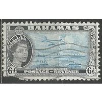 Багамы. Королева Елизавета II. Транспорт. 1954г. Mi#170.