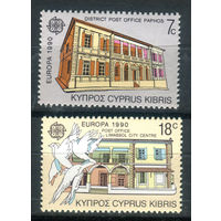 Кипр - 1990г. - архитектура, Европа - 2 марки - полная серия, MNH [Mi 748-749]. #4-B6-Z-1-21