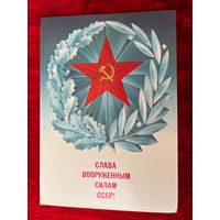 Слава вооруженным силам СССР! А. Любезнов. 1987 год. Подписана