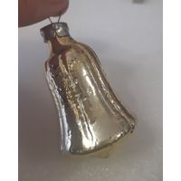 Игрушка ёлочная Колокольчик Трель, стекло. СССР