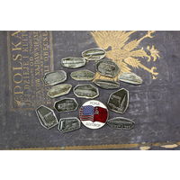 Набор знаков разоружение, в серебре. новый. Распродажа коллекции вещей. С РУБЛЯ! АУКЦИОН!