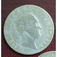 Саксония 1/6 талера 1843