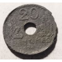 Франция 20 сантим 1941-44