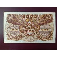 Германия 5000 марок (Мангейм) 1922 (большой размер)