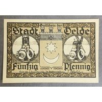 Нотгельд 50 пфеннигов 1920 год. Эльде. Веймарская республика.