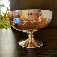 Креманки, стекло с золотым покрытием, цена 1 шт.