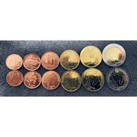 Азербайджан набор 6 монет 2021-2023 1,3,5,10,20,50 гяпик UNC