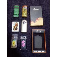 С рубля без мц. зажигалки 6шт и коробочка.