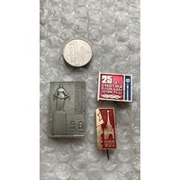 Значки 25 лет снятия блокады Ленинграда, 3 шт