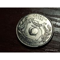 США 25 центов квотер 1999 Джорджия