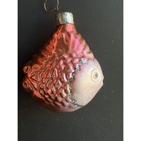 Елочная игрушка рыбка СССР