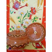 Кастрюля сувенирная с блюдом