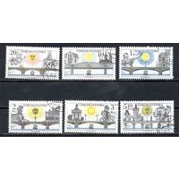 Мосты Чехословакия 1978 год серия из 6 марок